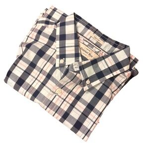 Hawker Rye Shirt Button Down Mens Size Small Regular Stretch S/S Plaid NWOT